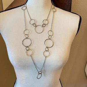 Silver Plated 2-tier Necklace